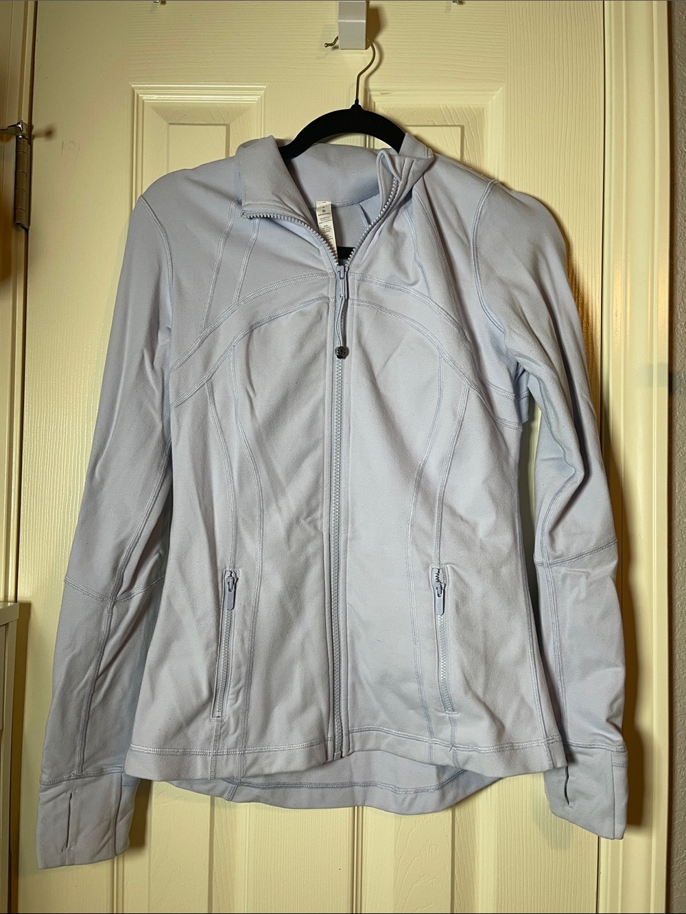 lululemon athletica Pale Blue Full-Zip Bomber Jacket